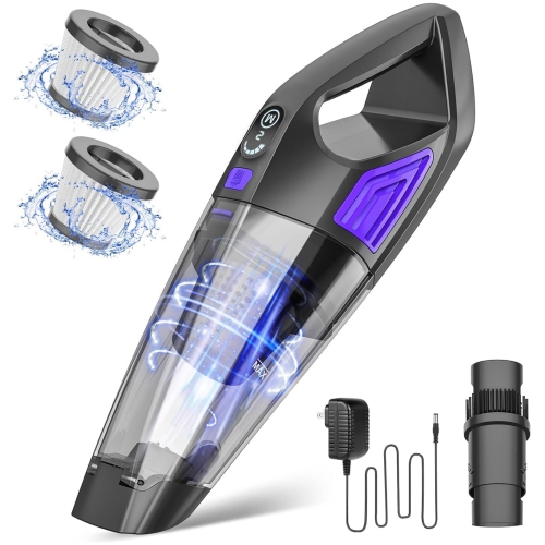 NIERBO  Cordless Handheld Vacuum Cleaner With Large Battery, Powerful Suction - for Car, Pet Hair, Office And Home Cleaning