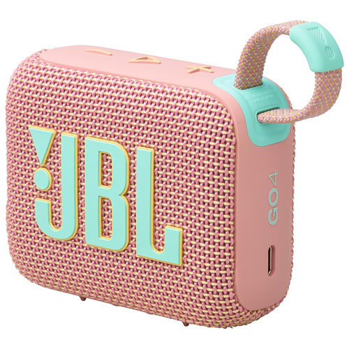 Haut-parleur sans fil Bluetooth étanche Go 4 de JBL - Rose