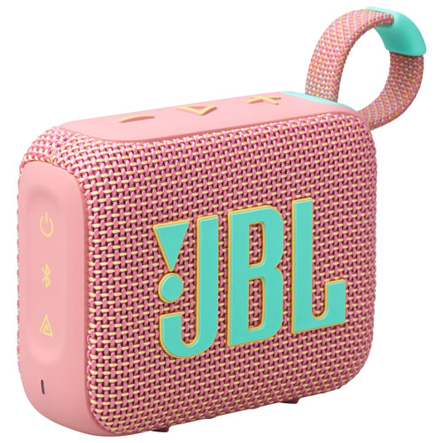 Haut-parleur sans fil Bluetooth étanche Go 4 de JBL - Rose