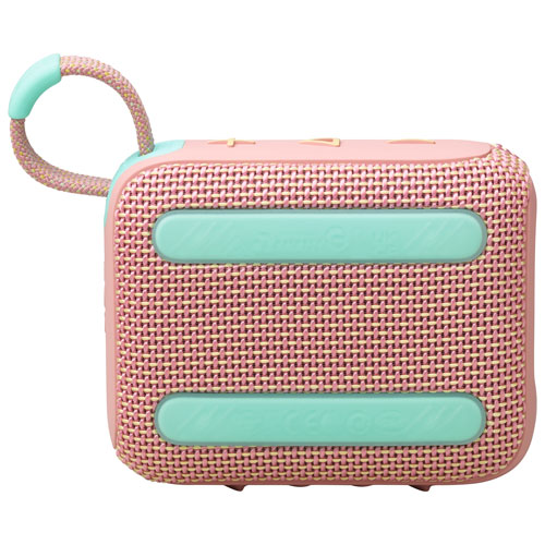 Haut-parleur sans fil Bluetooth étanche Go 4 de JBL - Rose