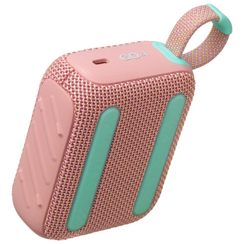 Haut-parleur sans fil Bluetooth étanche Go 4 de JBL - Rose