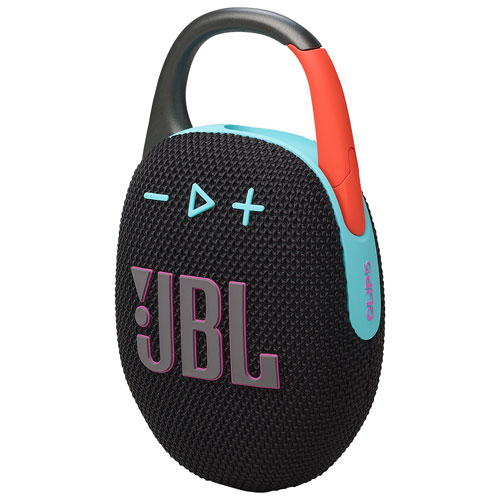 Haut-parleur sans fil Bluetooth étanche Clip 5 de JBL - Noir de fantaisie