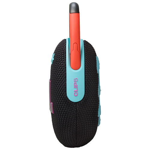 Haut-parleur sans fil Bluetooth étanche Clip 5 de JBL - Noir de fantaisie