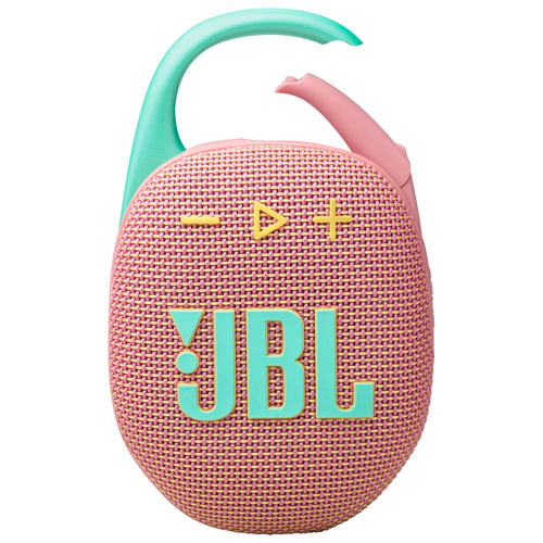 Haut-parleur sans fil Bluetooth étanche Clip 5 de JBL - Rose