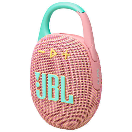 JBL Clip 5 Waterproof Bluetooth Wireless Speaker - Pink