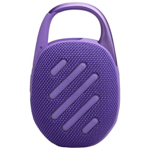 Haut-parleur sans fil Bluetooth étanche Clip 5 de JBL - Violet