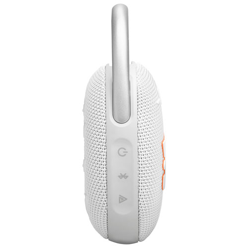JBL Clip 5 Waterproof Bluetooth Wireless Speaker - White