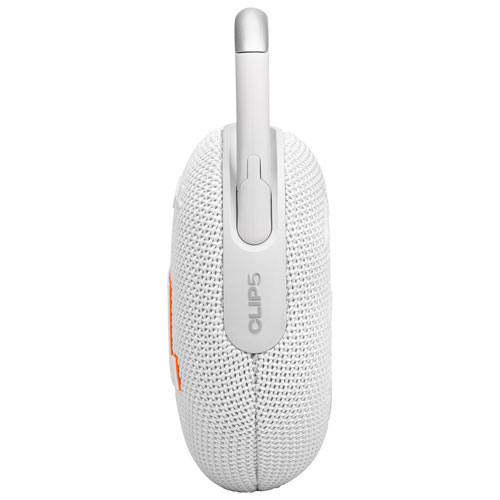 JBL Clip 5 Waterproof Bluetooth Wireless Speaker - White