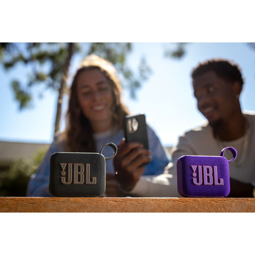 Haut-parleur sans fil Bluetooth étanche Go 4 de JBL - Violet