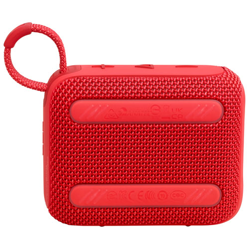 Haut-parleur sans fil Bluetooth étanche GO 4 de JBL - Rouge