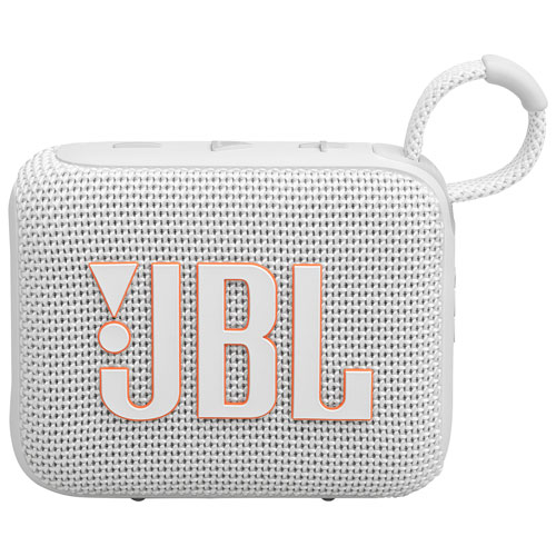 JBL Go 4 Waterproof Bluetooth Wireless Speaker - White