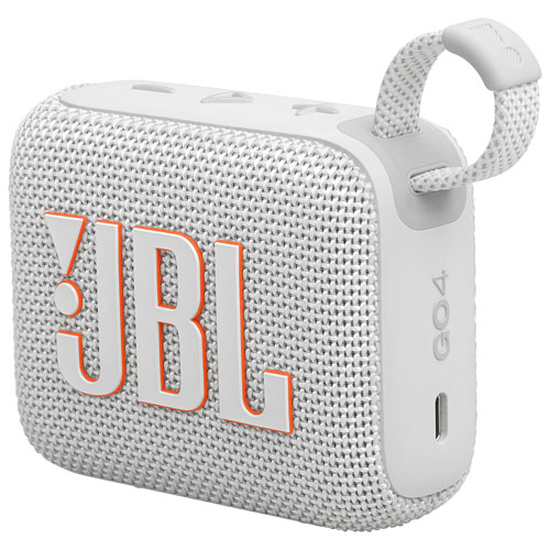 JBL Go 4 Waterproof Bluetooth Wireless Speaker - White