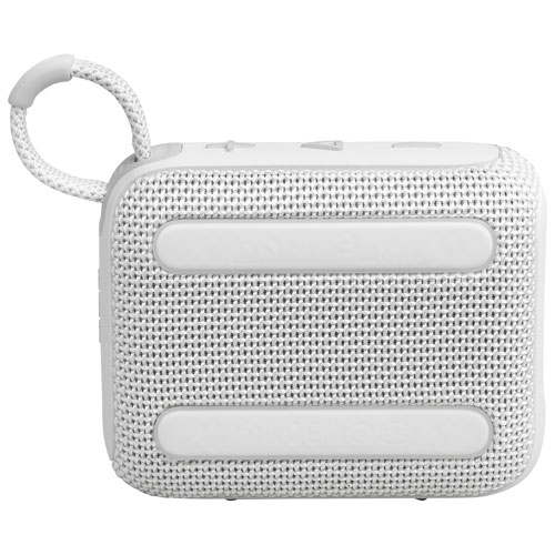 JBL Go 4 Waterproof Bluetooth Wireless Speaker - White