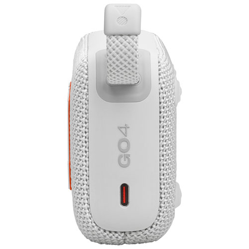 JBL Go 4 Waterproof Bluetooth Wireless Speaker - White