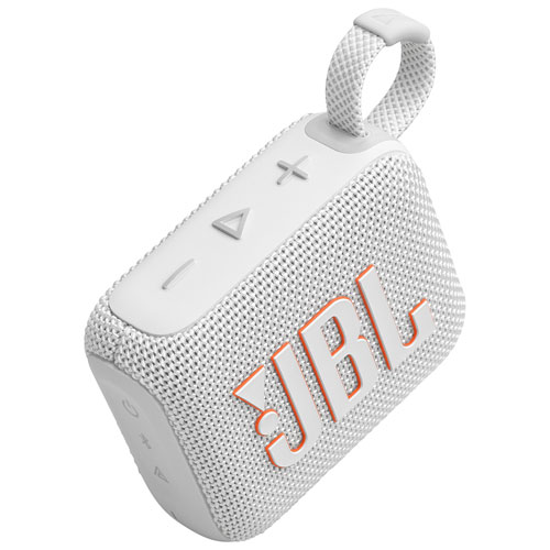 JBL Go 4 Waterproof Bluetooth Wireless Speaker - White