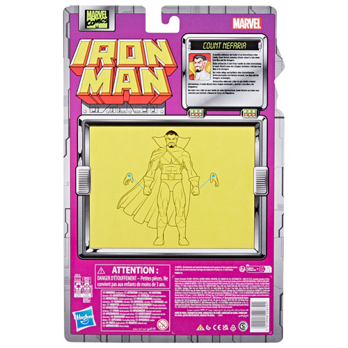 Hasbro Marvel Legends Series: Marvel Comics Iron-Man - Figurine d'action du Comte Néfaria