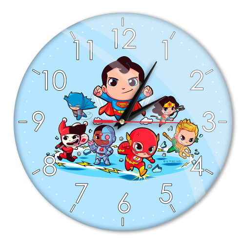 Warner Bros Motif d'horloge murale c.c. : Super amis 002