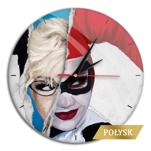 Warner Bros. DC Wall Clock pattern: Harley Quinn 003