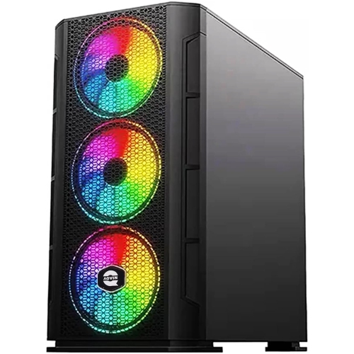 AQVIN AQ10 Tower Gaming PC Windows 10 Pro Desktop Computer, GeForce RTX 3050 6GB GDDR6, Intel i7 Quad-Core Processor, 32GB DDR4 RAM, 1TB SSD, RGB