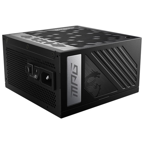 Refurbished MSI MPG A1000G PCIE 5 80 Plus Gold 1000W Full Modular ATX 3.0 Gaming Power Supply - Black