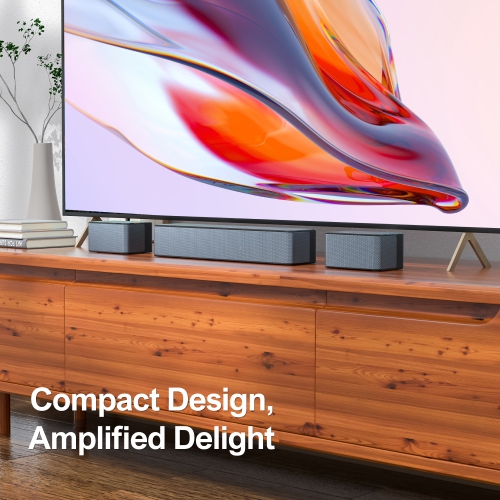 ULTIMEA 5.1 Surround Sound Bar, Peak Power 320W, 3D Surround Sound System Sound Bars for TV with Subwoofer and Rear Surround Speakers,Poseidon D50