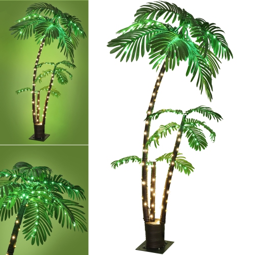 LED Artificial Palm Light 8 Light Modes for Outdoor Garden Patio Decoration