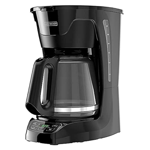 Programmable Digital Coffeemaker,12-Cup Coffee Machine, Black