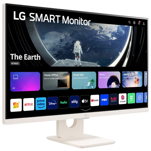 Boîte ouverte - moniteur intelligent IPS 5&nbsp;ms 60&nbsp;Hz HD intégrale de 27 po de LG - Blanc