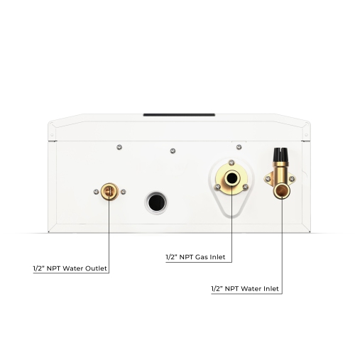 Chauffe-eau instantané au gaz naturel d'intérieur/extérieur de maison intelligente de 12 4,0 gal/min d'Eccotemp