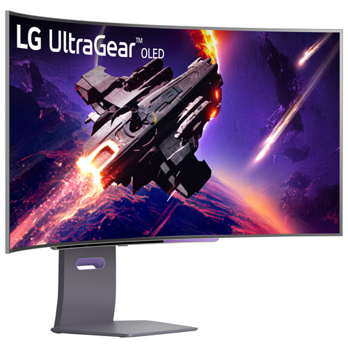 LG UltraGear 45" 1440p WQHD 240Hz 0.03ms GTG Curved OLED G-Sync FreeSync Gaming Monitor (45GS95QE-B)