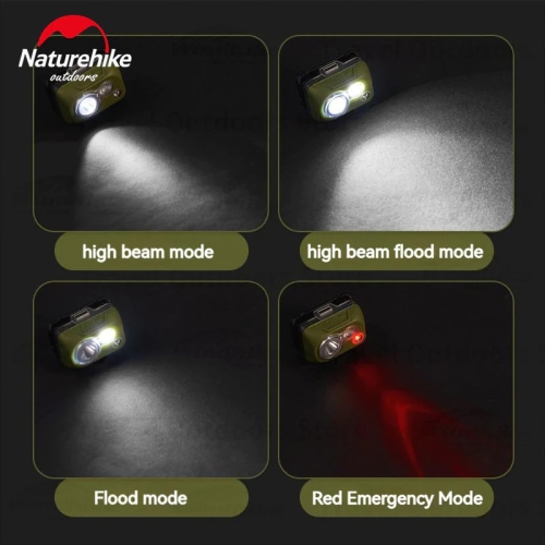 Naturehike Headlamp AAA Moss Green | Waterproof Light Outdoor Fishing Light