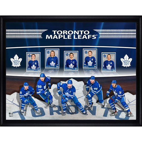 Frameworth Toronto Maple Leafs Hockey Card Collage Framed Photo