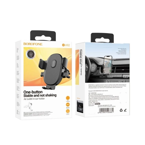 BOROFONE BH92 Car Air Outlet Holder ABS One-key Auto Clamping Chracket