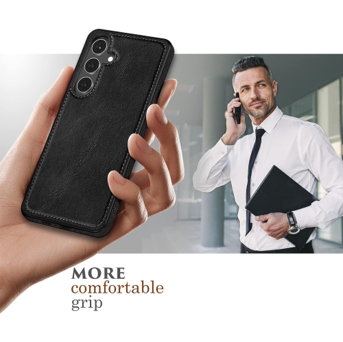 Étui en cuir pour Samsung S24 PLUS, couvercle arrière en cuir de qualité supérieure – EXPÉDITION GRATUITE