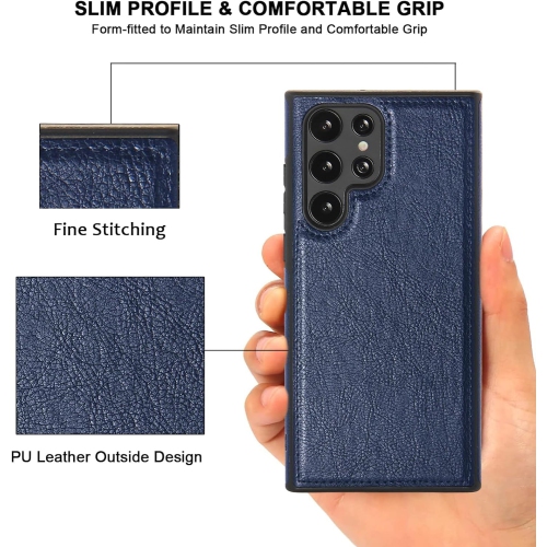 Leather Phone Case for Samsung S24 ULTRA, Back Cover Hi Quality Premium Leather Cover Case - FREE SHIPPING