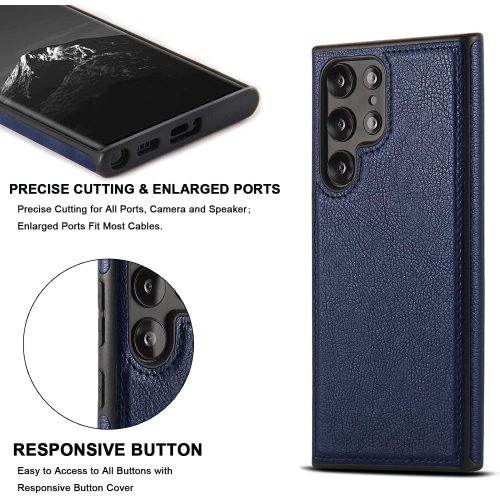 Leather Phone Case for Samsung S24 ULTRA, Back Cover Hi Quality Premium Leather Cover Case - FREE SHIPPING