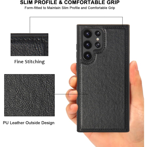 Leather Phone Case for Samsung S24 ULTRA, Back Cover Hi Quality Premium Leather Cover Case - FREE SHIPPING