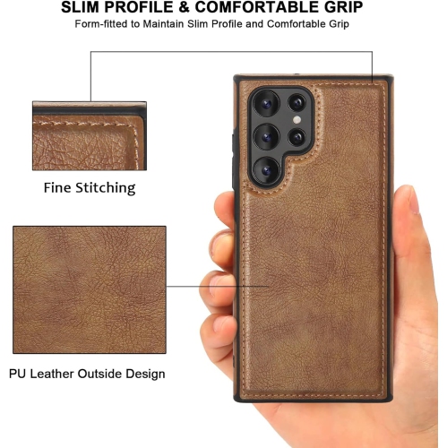 Leather Phone Case for Samsung S24 ULTRA, Back Cover Hi Quality Premium Leather Cover Case - FREE SHIPPING