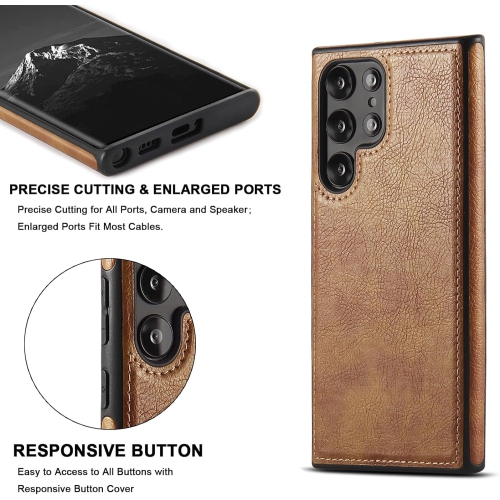 Leather Phone Case for Samsung S24 ULTRA, Back Cover Hi Quality Premium Leather Cover Case - FREE SHIPPING