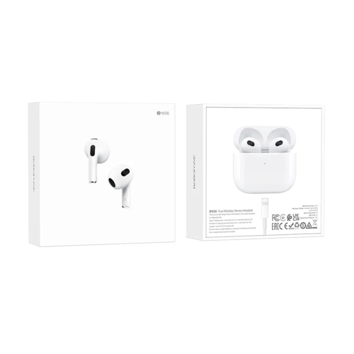 BOROFONE BW26 TWS True Wireless Stereo Bluetooth Earphone Earbud Touch Control Headphone Sports Earbuds Waterproof Headset Mic -Universal