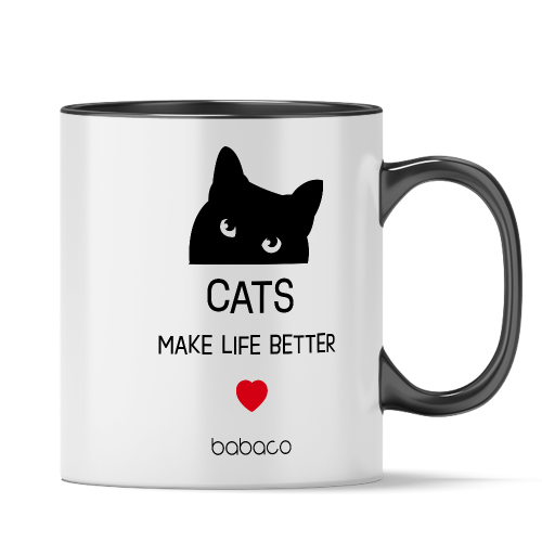 BABACO  Mug Patten: Cats 020, 330Ml