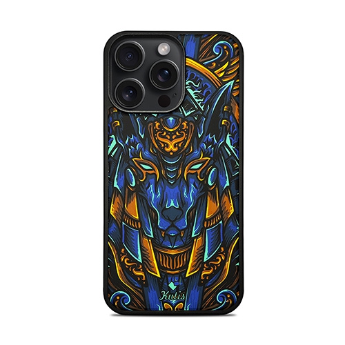 LUXURY AT LESS  Treemoda Printed Egyptian Face Silicone Case for Iphone 15 Pro