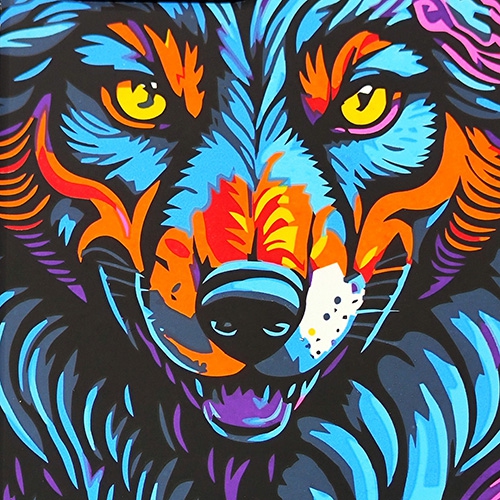 Treemoda Printed Wolf Silicone Case for iPhone 15 Pro