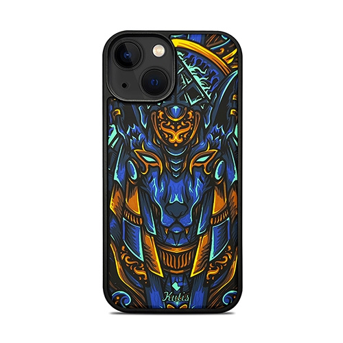 Treemoda Printed Egyptian Face Silicone Case for iPhone 13 / 14