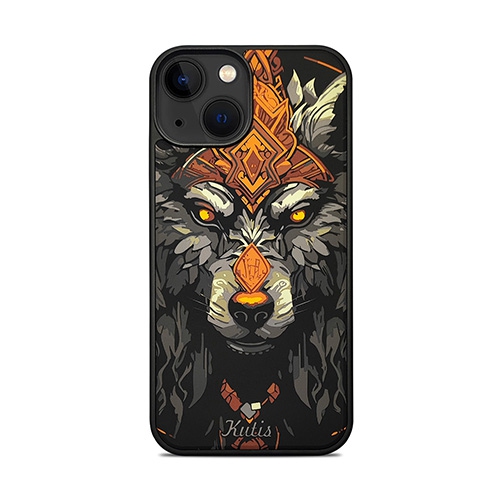 Treemoda Printed Grey Wolf Silicone Case for iPhone 13 / 14