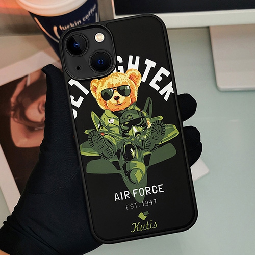 Treemoda Printed Bear Silicone Case for iPhone 13 / 14