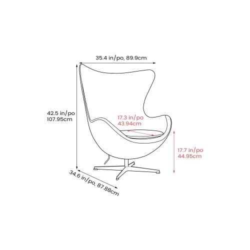 Valencia Finola Nappa 11000 Top-Grain Leather Brown Accent Chair