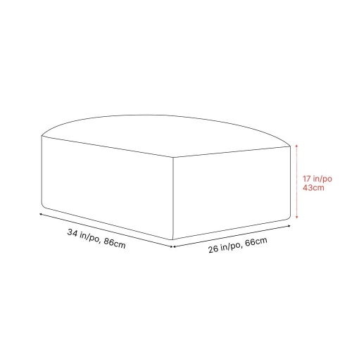 Valencia Nathan Full Aniline Nappa 11000 Top-Grain Leather Black Ottoman