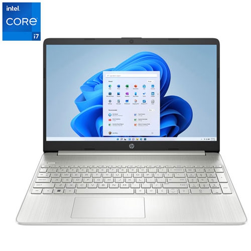 HP  Refurbished (Good)- 15.6" Laptop - Natural (Intel Core I7-1255U/1Tb SSD/16GB Ram/windows 11 Home) In Silver