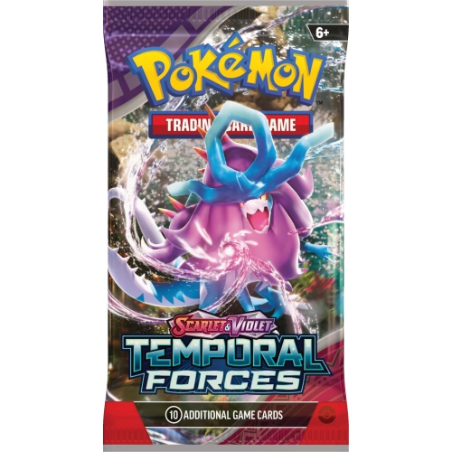 Pokemon USA Pokemon Trading Card Game: Scarlet & Violet Temporal Forces Booster Pack 10 Cards
